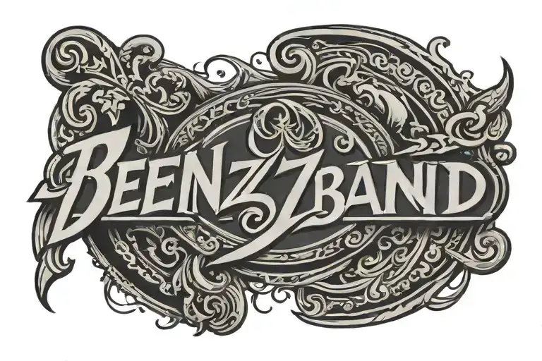 Ben Z Band logo tattoo design idea