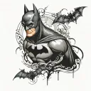 Batman Batman Batman tattoo design idea