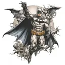 Batman Batman Batman tattoo design idea