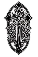 celtic cross tattoo design idea