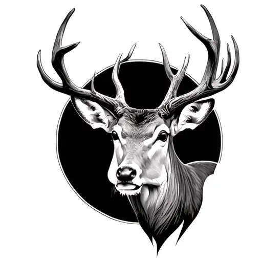 Dead Deer tattoo design idea