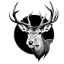 Dead Deer tattoo design idea