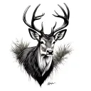 Dead Deer tattoo design idea