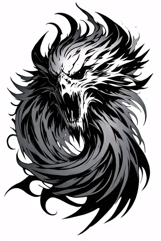 solo leveling igris cyber sigilism tattoo tattoo design idea