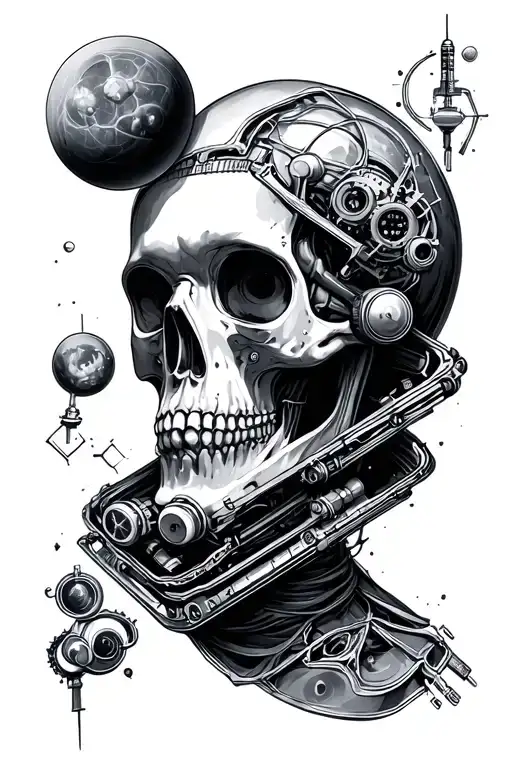 science themed tattoo tattoo design idea