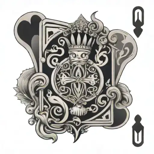 jack of hearts tattoo design idea