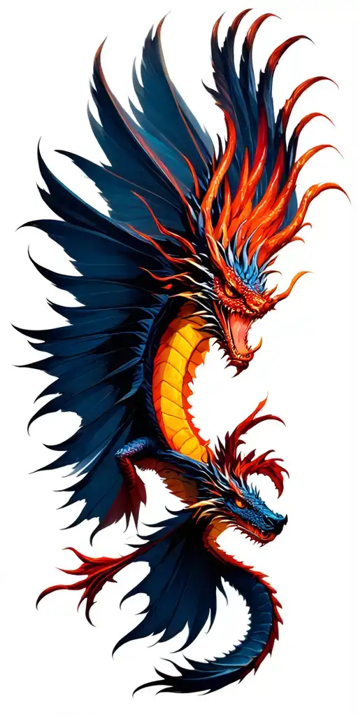 Zuko dragons fly tattoo design idea