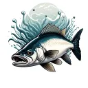 snook realism ecean tattoo design idea