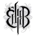 Two Word Ambigram Generator tattoo design idea