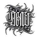 Two Word Ambigram Generator tattoo design idea