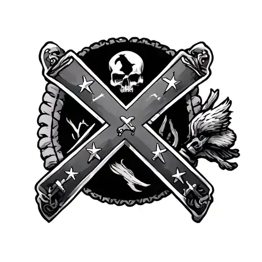 Confederate tattoo design idea