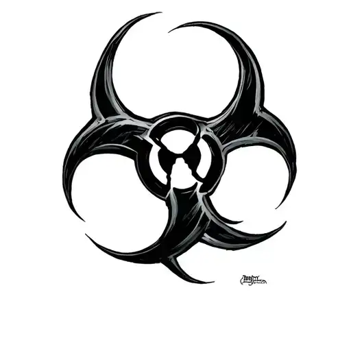 Biohazard tattoo design idea