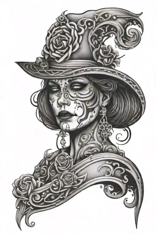 depression hard times tattoo design idea