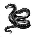 Snake is from Adler in tattoo design idea
