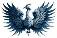 Here is the concept:Simorgh, representing rebirth and wisdomLegacy and purpose: intertwined in simorgh’s wings or fl tattoo design idea