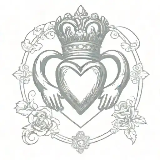 Claddagh tattoo design idea