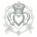 Claddagh tattoo design idea