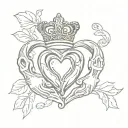 Claddagh tattoo design idea