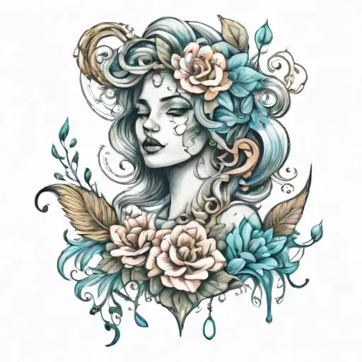 purity and devotion positivity good vibration tattoo design idea