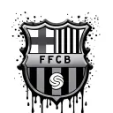 Barca shield bleeding tattoo design idea