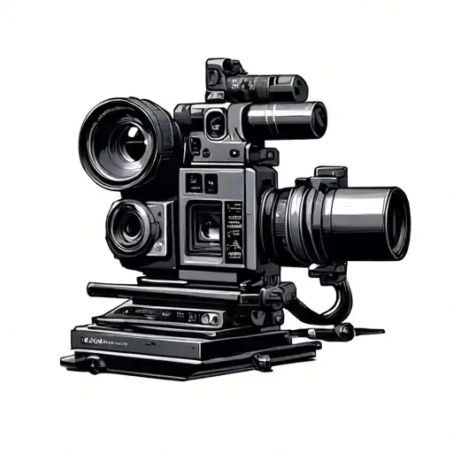 Film maker tattoo design idea