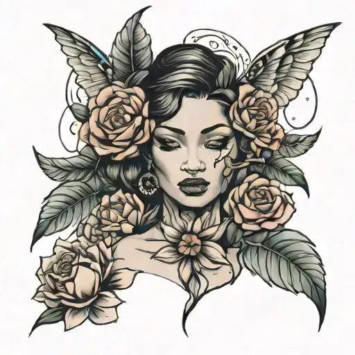 UMAY embodies the unwavering strength and love of the greatest women in your life, offering endless support and resilien tattoo design idea