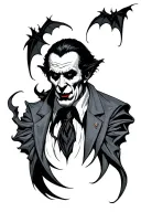 Dracula tattoo design idea