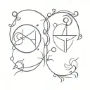 pisces and libra   tattoo design idea