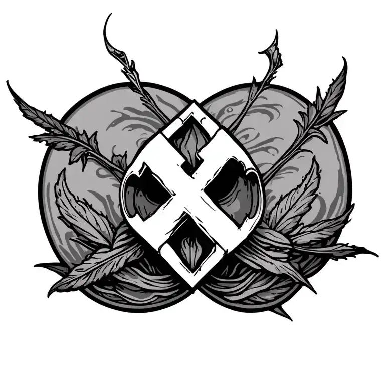 Still cross tattoo design idea