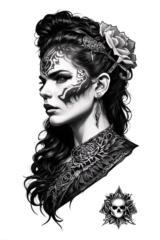 Realism tattoo of a brave tattoo design idea