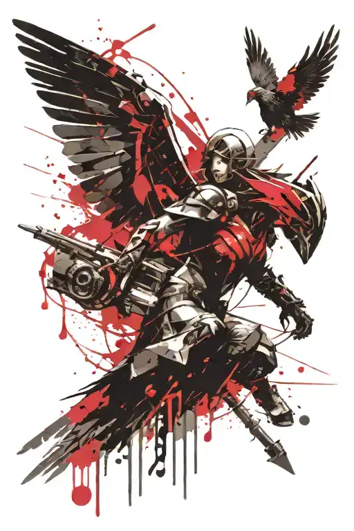 valkyrie tattoo design idea