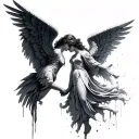2 Angels tattoo design idea