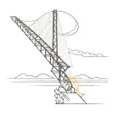 burning bridge tattoo design idea