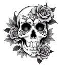 Day of the Dead tattoo design idea
