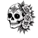 Day of the Dead tattoo design idea