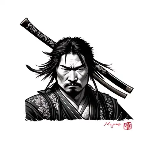 Musashi Miyamoto tattoo design idea
