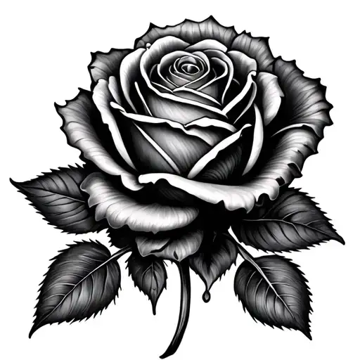 Rose Mandala tattoo design idea