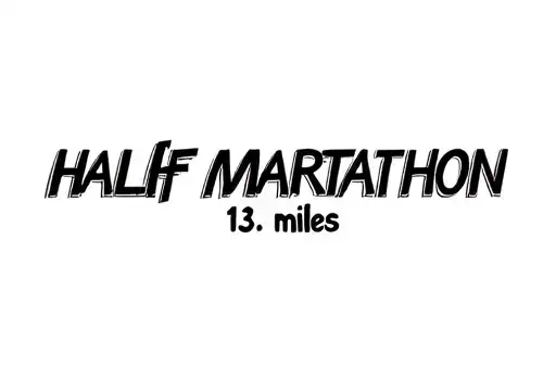 "Half marathon 13.1 miles " tattoo design idea