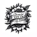 Bible Scripture tattoo design idea