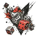 Dnd Dice tattoo design idea