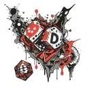 Dnd Dice tattoo design idea