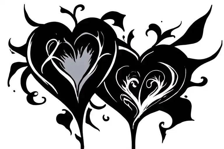 2006 heart symbol tattoo design idea