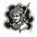 Hare Krishna Hare Ram tattoo design idea