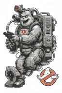ghostbusters logo tattoo design idea