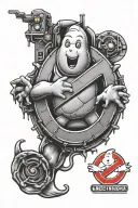 ghostbusters logo tattoo design idea