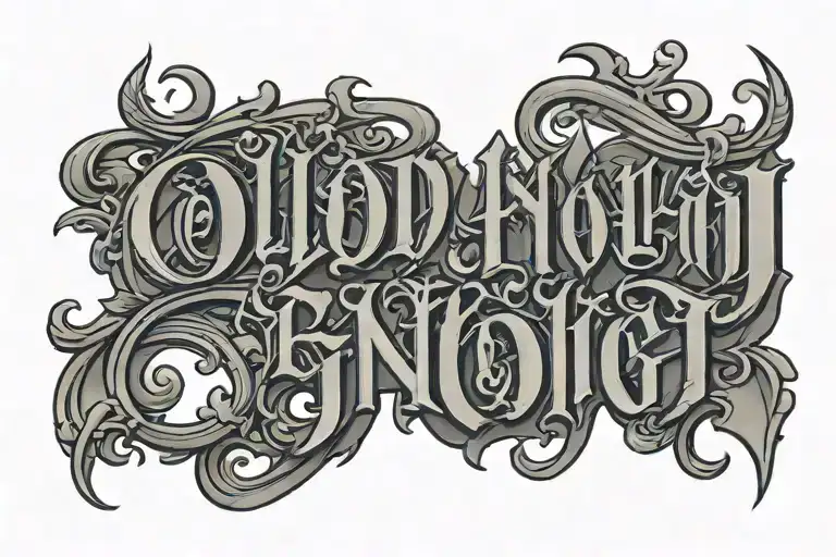 2007 in old english font tattoo tattoo design idea