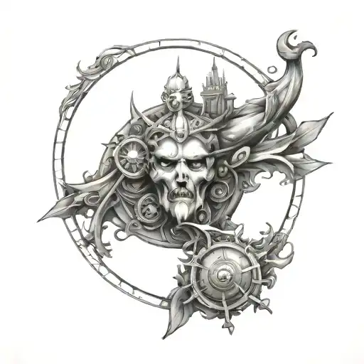 Chronos tattoo design idea