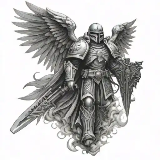Dark Angels  Warhammer 40k tattoo design idea