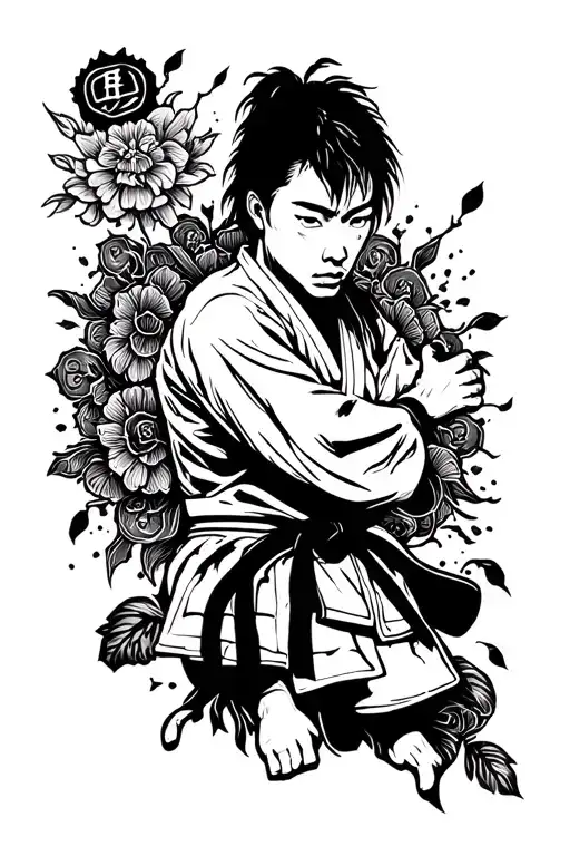 Moral code judo value loyalty tattoo design idea