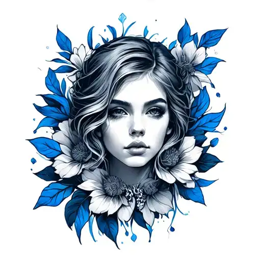 Ultramarine tattoo design idea